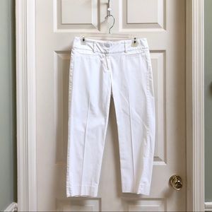 LOFT Original Crop White Pants